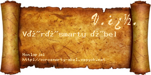 Vörösmarty Ábel névjegykártya