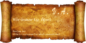 Vörösmarty Ábel névjegykártya